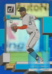 2022 Panini Donruss Baseball Jazz Chisholm #106 Holo Blue